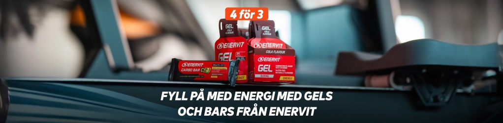 4 fr 3 p bars och gels frn Enervit